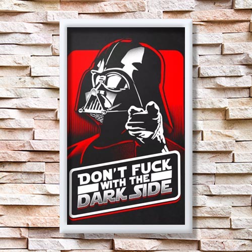 Quadrinho Decorativo - Lado Negro da Força